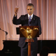 President Barack Obama raises a glass and toasts his guests during a dinner on the occasion of the U.S.-Africa Leaders Summit on the South Lawn of the White House Aug. 5, 2014, in Washington, D.C.
Chip Somodevilla/Getty Images